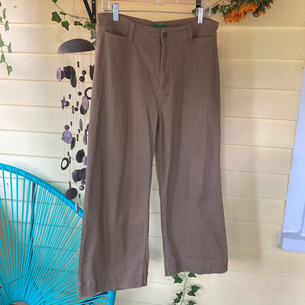 Dip high waist wide-leg cropped pant